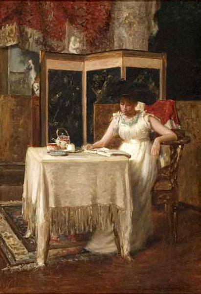 Young Woman In Interior