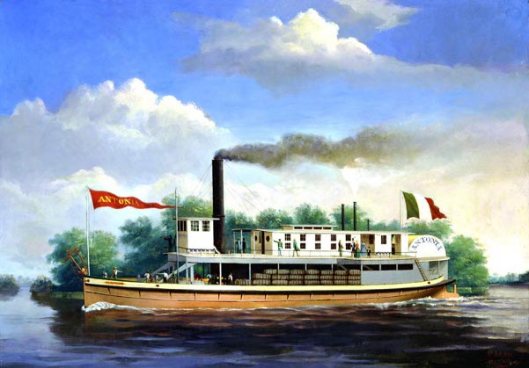 The Steamboat Antonia On The Rio Grande