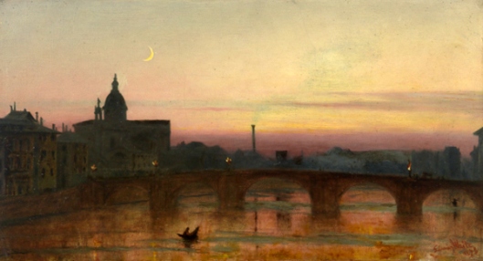 View Of The Arno From The Ponte Trinità