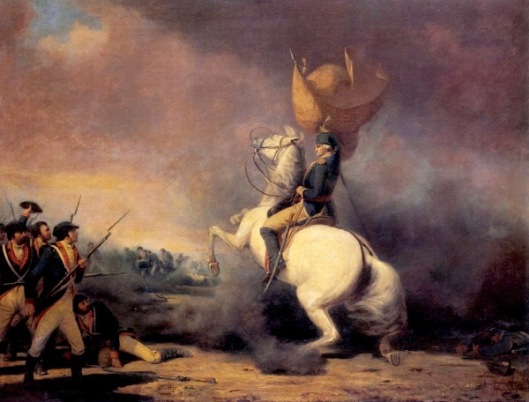 Washington Rallying The Americans At The Battle Of Princeton