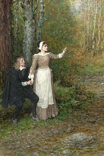 The Scarlet Letter - Hester And The Clergyman In The Forest