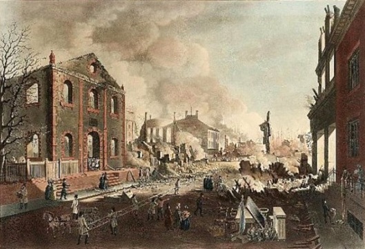 View Of The Ruins After The Great Fire In New York