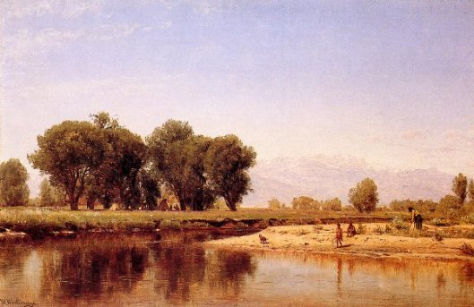 Indian Encampment On The Platte River