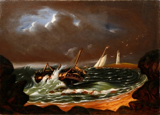 Shipwreck Of The Sailing Vessel, The Bristol, Off Rockaway Beach, New York