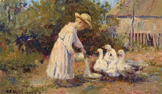 Girl With Geese